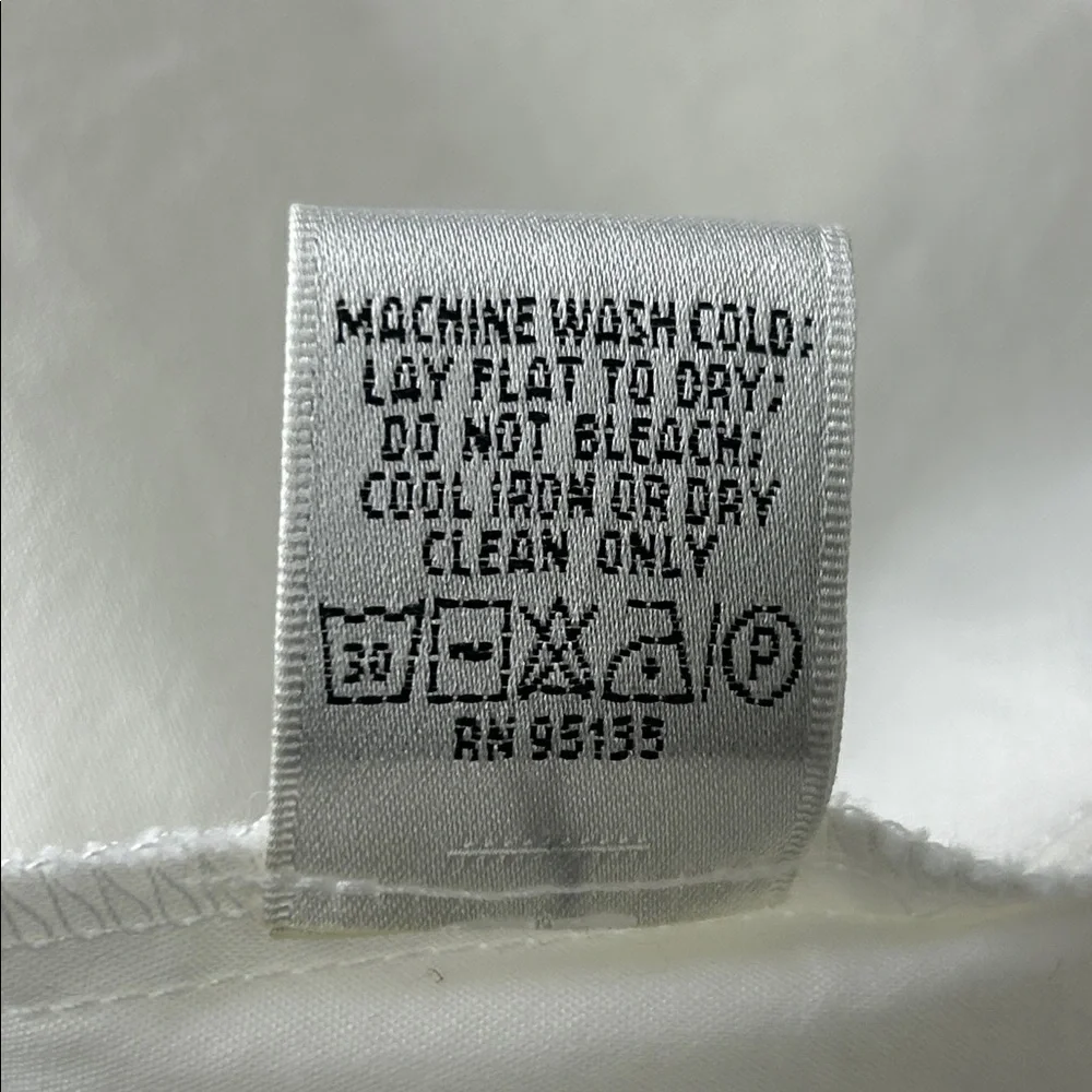 Lafayette 148 New York White Button Down Shirt top plus size 20 - Picture 6 of 7